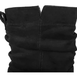Bottines NOIR Femme Motif Uni A Enfiler