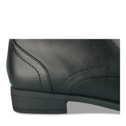 Bottines NOIR Femme Motif Uni Lacets