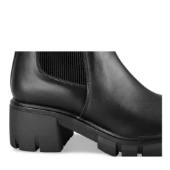 Bottines NOIR Femme Motif Uni Elastique