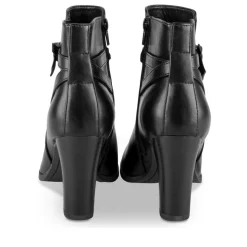 Bottines NOIR Femme Motif Uni Fermeture éclair