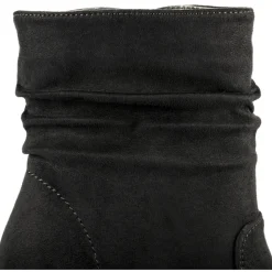 Bottines NOIR Femme Motif Uni Fermeture éclair