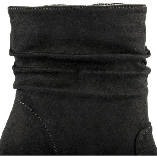 Bottines NOIR Femme Motif Uni Fermeture éclair