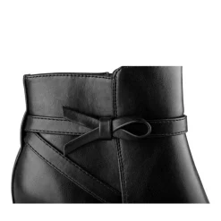 Bottines NOIR Femme Motif Uni Fermeture éclair