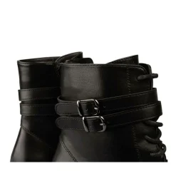 Bottines NOIR Femme Motif Uni Fermeture éclair