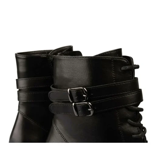 Bottines NOIR Femme Motif Uni Fermeture éclair