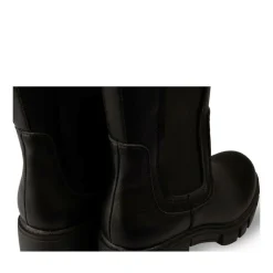 Bottines NOIR Femme Motif Uni A Enfiler