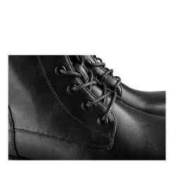 Bottines NOIR Femme Motif Uni Lacets