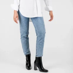 Bottines NOIR Femme Motif Uni Fermeture éclair