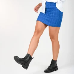 Bottines NOIR Femme Motif Uni Lacets