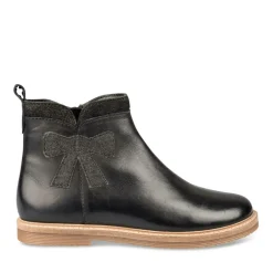 Bottines NOIR Fille CUIR Fermeture éclair