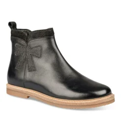 Bottines NOIR Fille CUIR Fermeture éclair