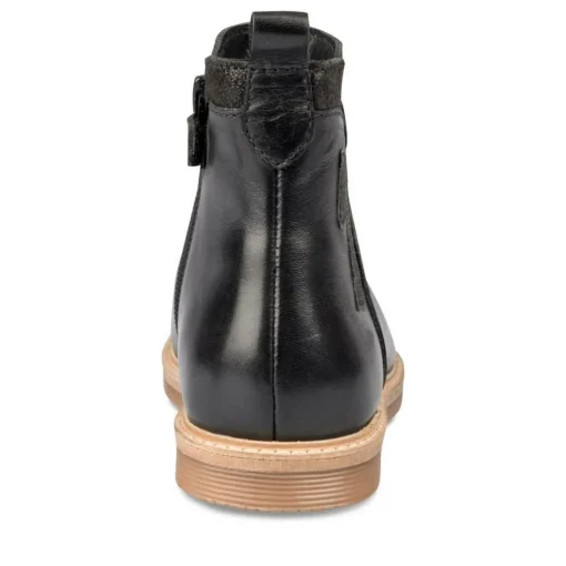 Bottines NOIR Fille CUIR Fermeture éclair
