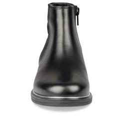 Bottines NOIR Fille CUIR Motif Uni Lacets