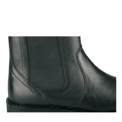 Bottines NOIR Fille CUIR Motif Uni Fermeture éclair
