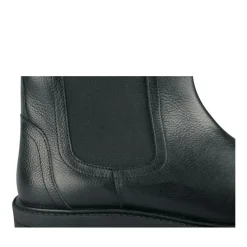 Bottines NOIR Fille CUIR Motif Uni Fermeture éclair