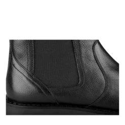 Bottines NOIR Fille CUIR Motif Uni Fermeture éclair