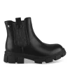 Bottines NOIR Fille Motif Uni Fermeture éclair