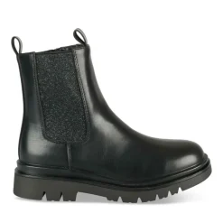 Bottines NOIR Fille Motif Paillettes Fermeture éclair
