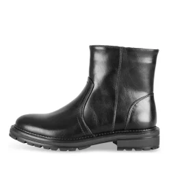 Bottines NOIR Fille Motif Uni Fermeture éclair