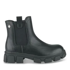 Bottines NOIR Fille Motif Uni A Enfiler