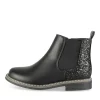 Bottines NOIR Fille Motif Uni Fermeture éclair