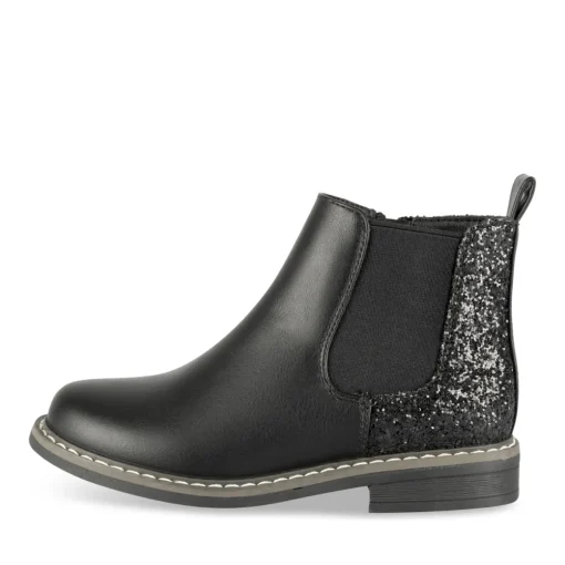 Bottines NOIR Fille Motif Uni Fermeture éclair