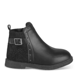 Bottines NOIR Fille Motif Paillettes Fermeture éclair