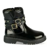 Bottines NOIR Fille Motif Vernis Fermeture éclair