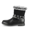 Bottines NOIR Fille Motif Uni Fermeture éclair