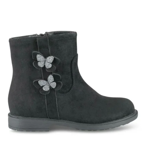 Bottines NOIR Fille Motif Paillettes Fermeture éclair