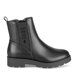 Bottines NOIR Fille Motif Uni Fermeture éclair