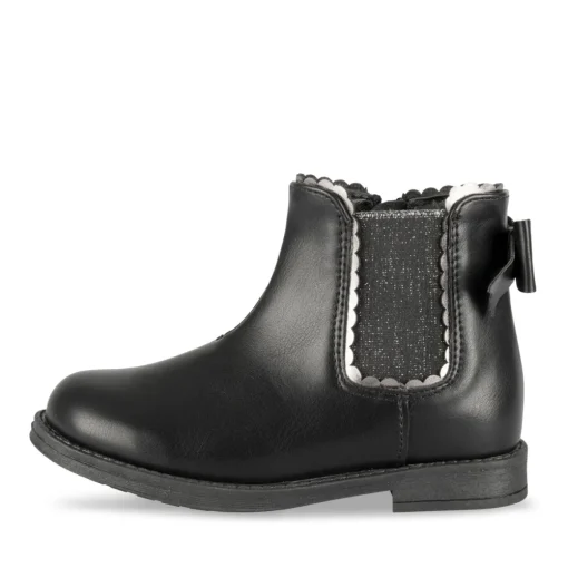 Bottines NOIR Fille Motif Uni Fermeture éclair