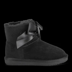 Bottines NOIR Fille Motif Uni A Enfiler