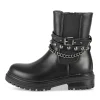 Bottines NOIR Fille Motif Uni Fermeture éclair
