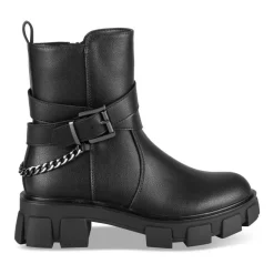 Bottines NOIR Fille Motif Chaîne Fermeture éclair