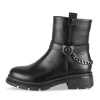 Bottines NOIR Fille Motif Uni Fermeture éclair