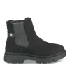 Bottines NOIR Fille Motif Uni A Enfiler
