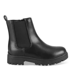 Bottines NOIR Fille Motif Uni Fermeture éclair