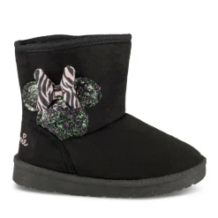 Bottines NOIR Fille Motif Paillettes A Enfiler