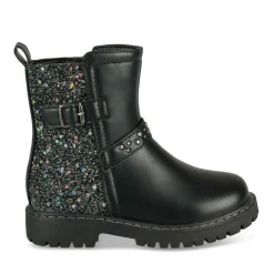 Bottines NOIR Fille Motif Paillettes Fermeture éclair
