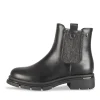 Bottines NOIR Fille Motif Uni A Enfiler