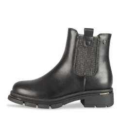 Bottines NOIR Fille Motif Uni A Enfiler