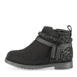 Bottines NOIR Fille Motif Animal Fermeture éclair