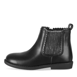 Bottines NOIR Fille Motif Uni Fermeture éclair
