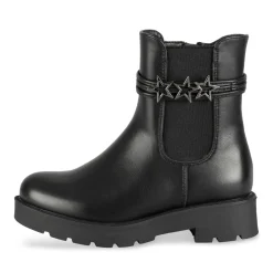 Bottines NOIR Fille Motif Uni Fermeture éclair