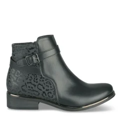 Bottines NOIR Fille Motif Uni Fermeture éclair
