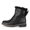 Bottines NOIR Fille Motif Uni Fermeture éclair