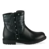 Bottines NOIR Fille Motif Iridescent Fermeture éclair