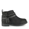 Bottines NOIR Fille Motif Paillettes Fermeture éclair