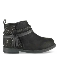 Bottines NOIR Fille Motif Paillettes Fermeture éclair